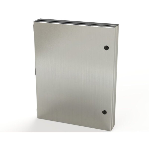 Electrical Enclosures, 18 in H, 1-1/2 in D, 14 in W, NEMA 3R, 4, 4X, 12, 13, 304 Stainless Steel